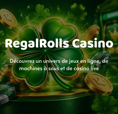 Bannière mobile BetMakerz Casino avec un trèfle porte-bonheur et une ambiance de casino en vert